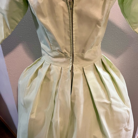 Vintage Lorrie Deb Fit and Flare Mint Green Dress - Picture 5 of 7